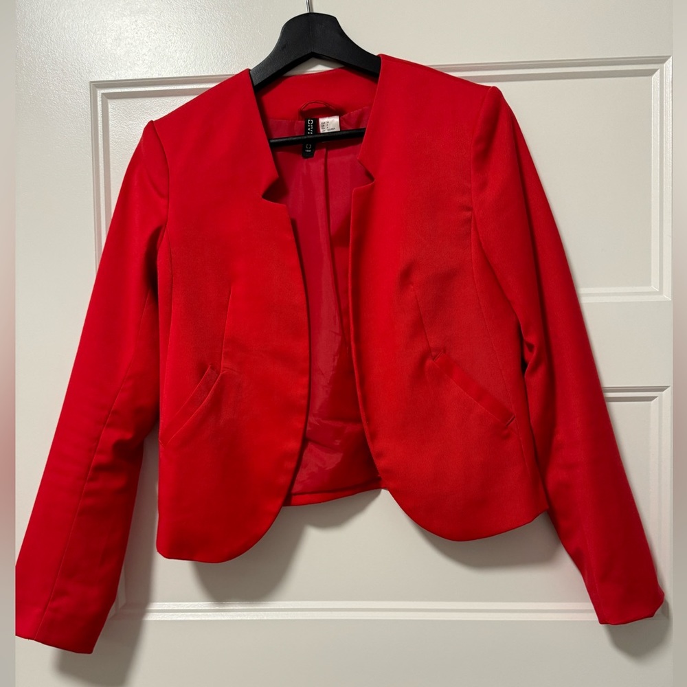 Festive Red H&M Blazer